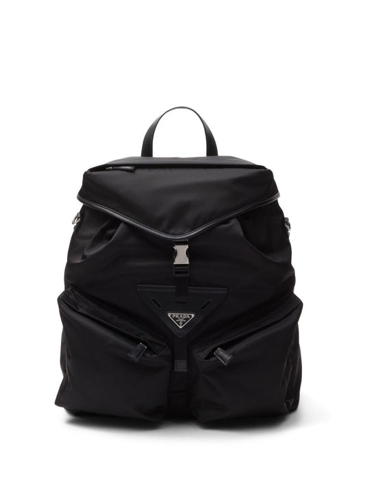 Black Re-nylon Backpack