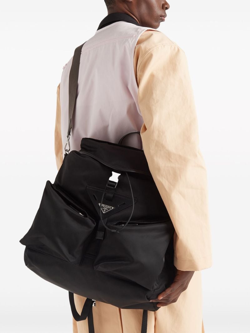 Black Re-nylon Backpack