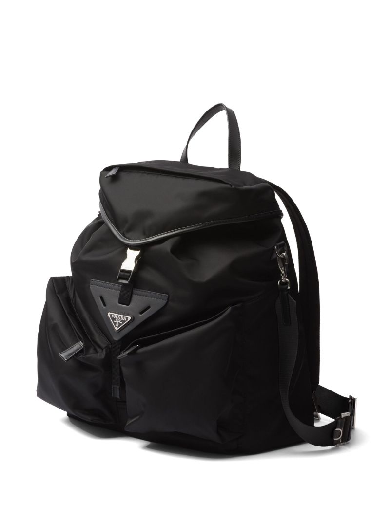 Black Re-nylon Backpack