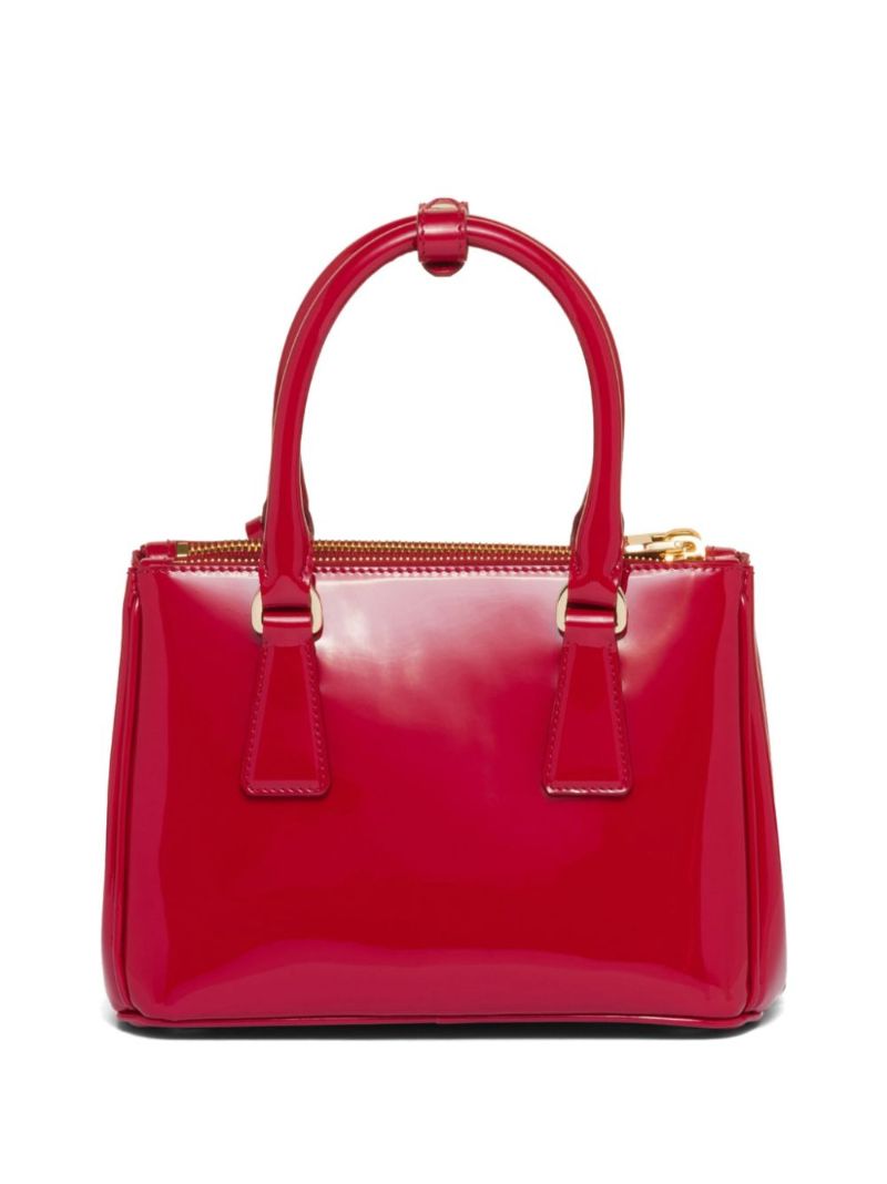 Red Galleria Leather Tote Bag