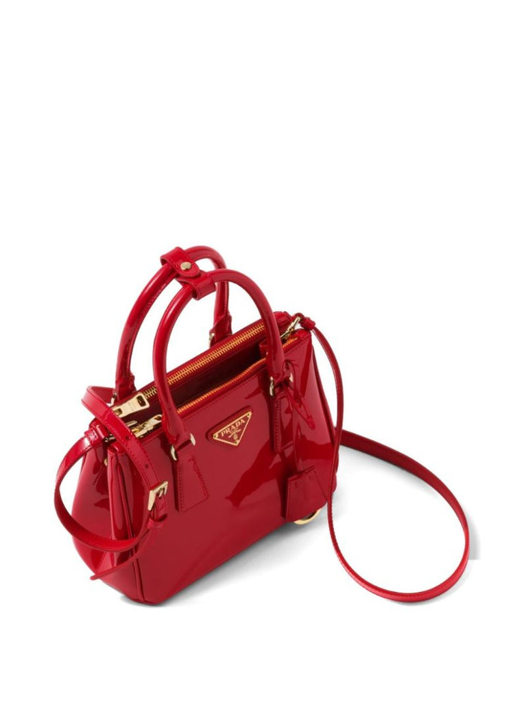 Red Galleria Leather Tote Bag