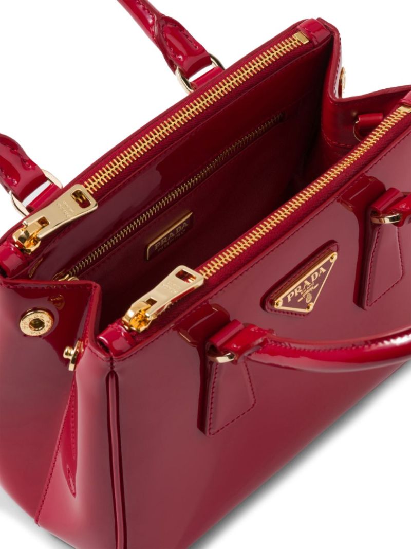 Red Galleria Leather Tote Bag
