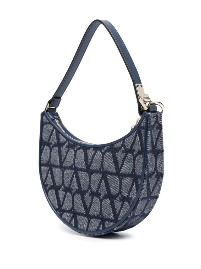 Blue Mini Vlogo Shoulder Bag