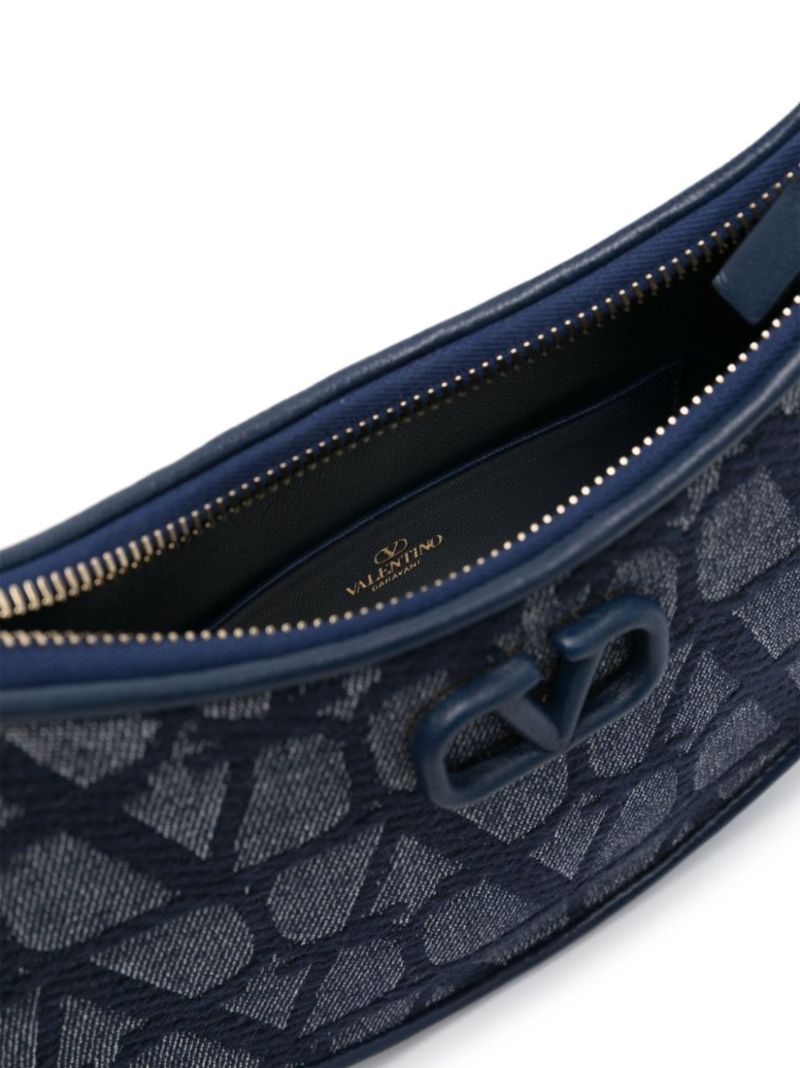 Blue Mini Vlogo Shoulder Bag