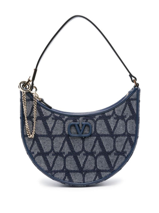 Blue Mini Vlogo Shoulder Bag