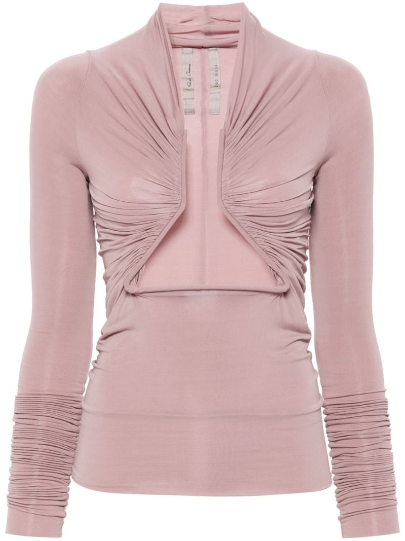 Pink Prong Cut-out Top