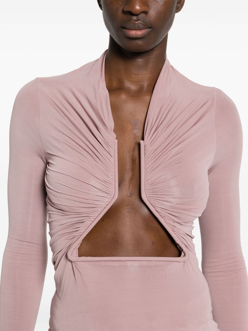 Pink Prong Cut-out Top