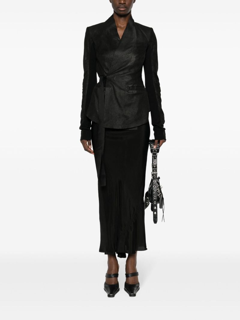 Black Hollywood Cracked Leather Jacket