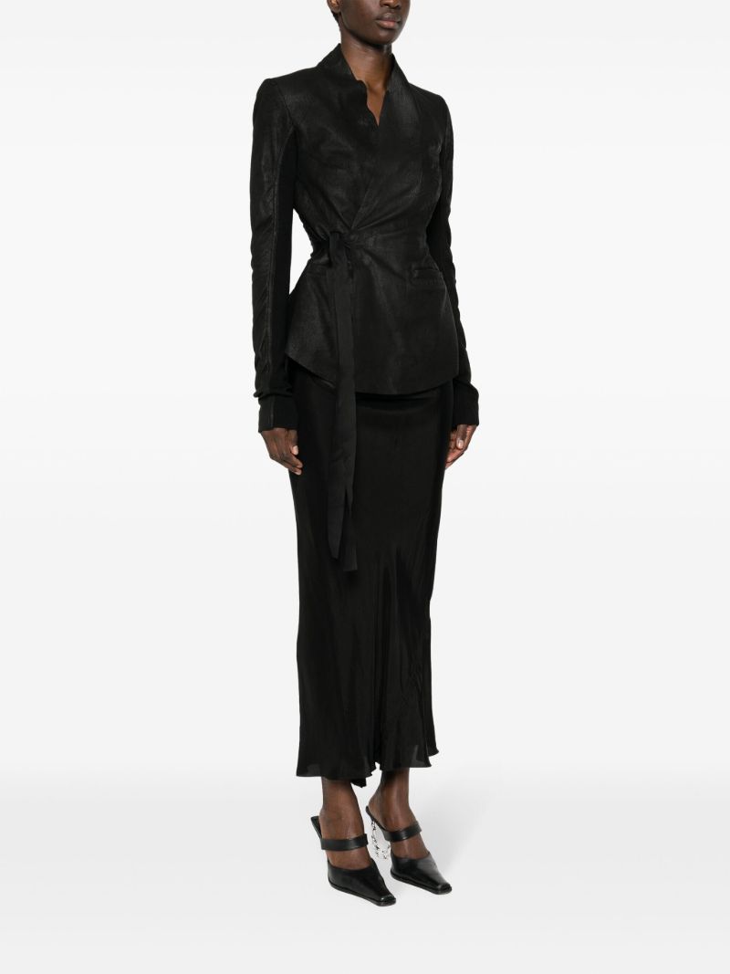 Black Hollywood Cracked Leather Jacket