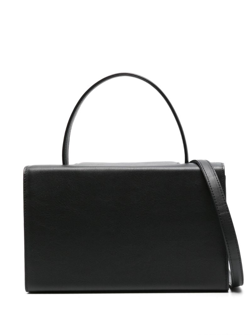 Black 931 Leather Top Handle Bag