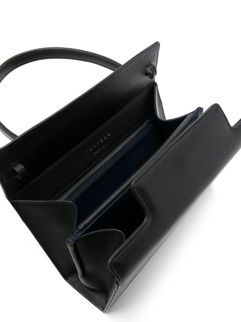Black 931 Leather Top Handle Bag