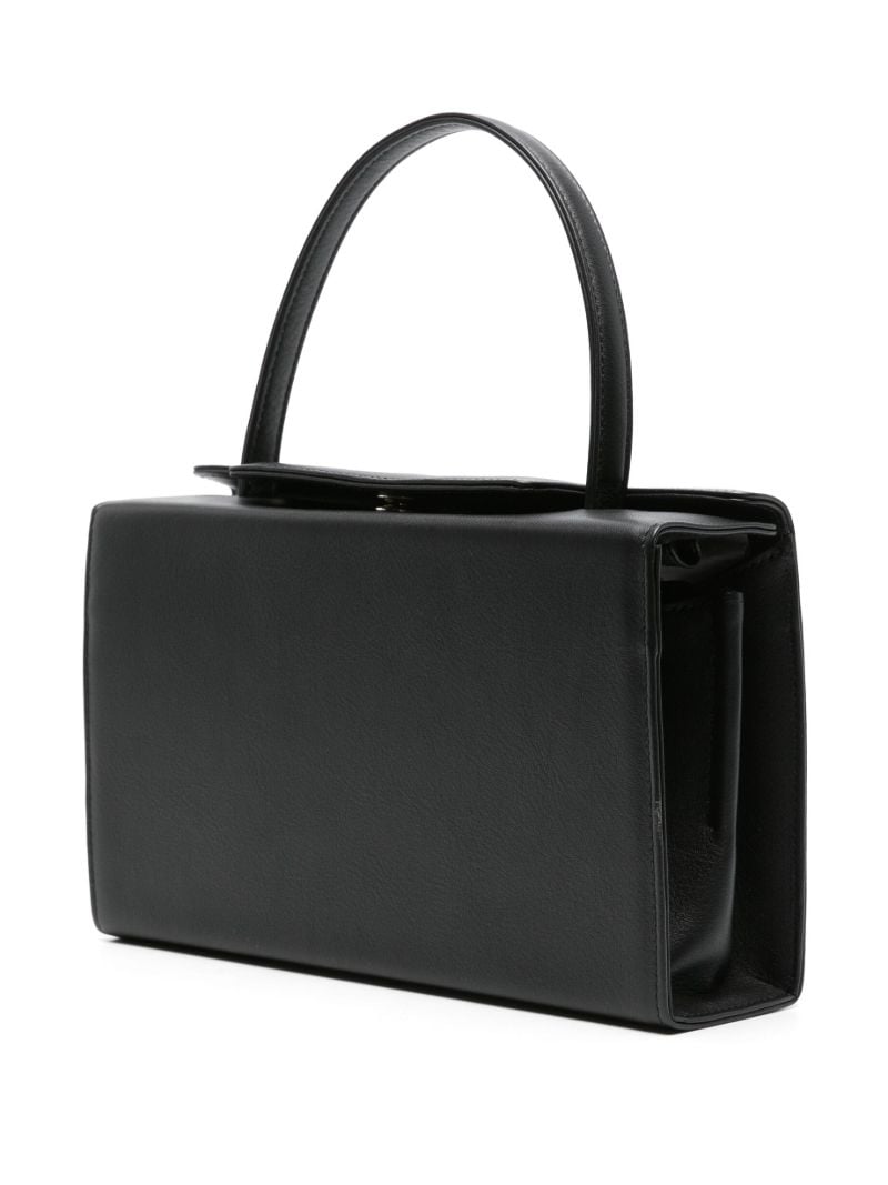 Black 931 Leather Top Handle Bag