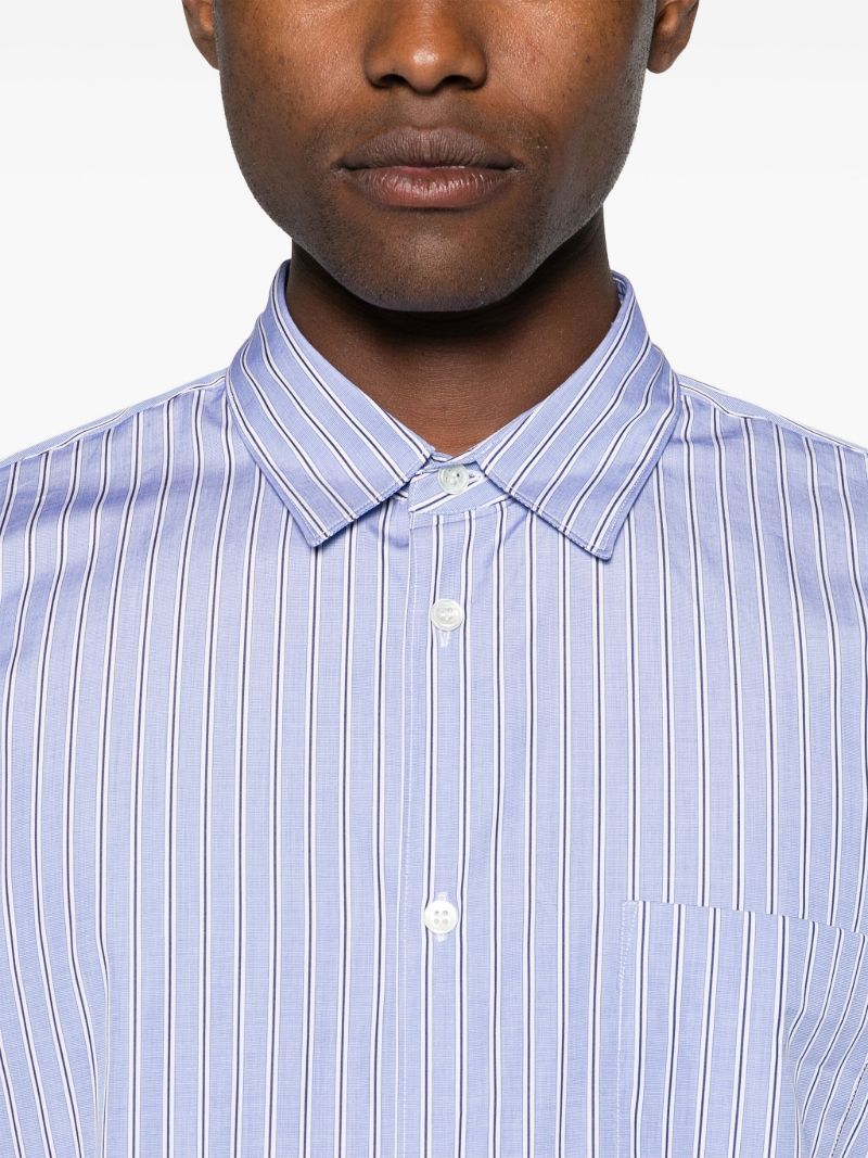 Blue Striped Cotton Shirt