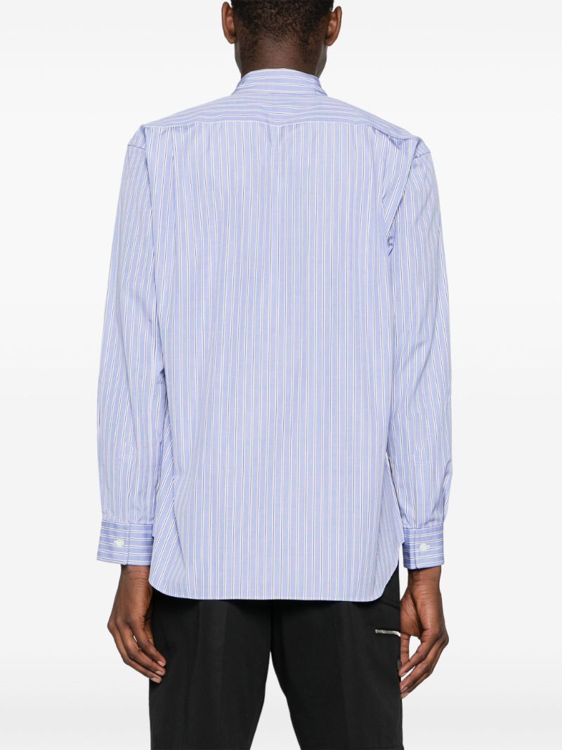 Blue Striped Cotton Shirt