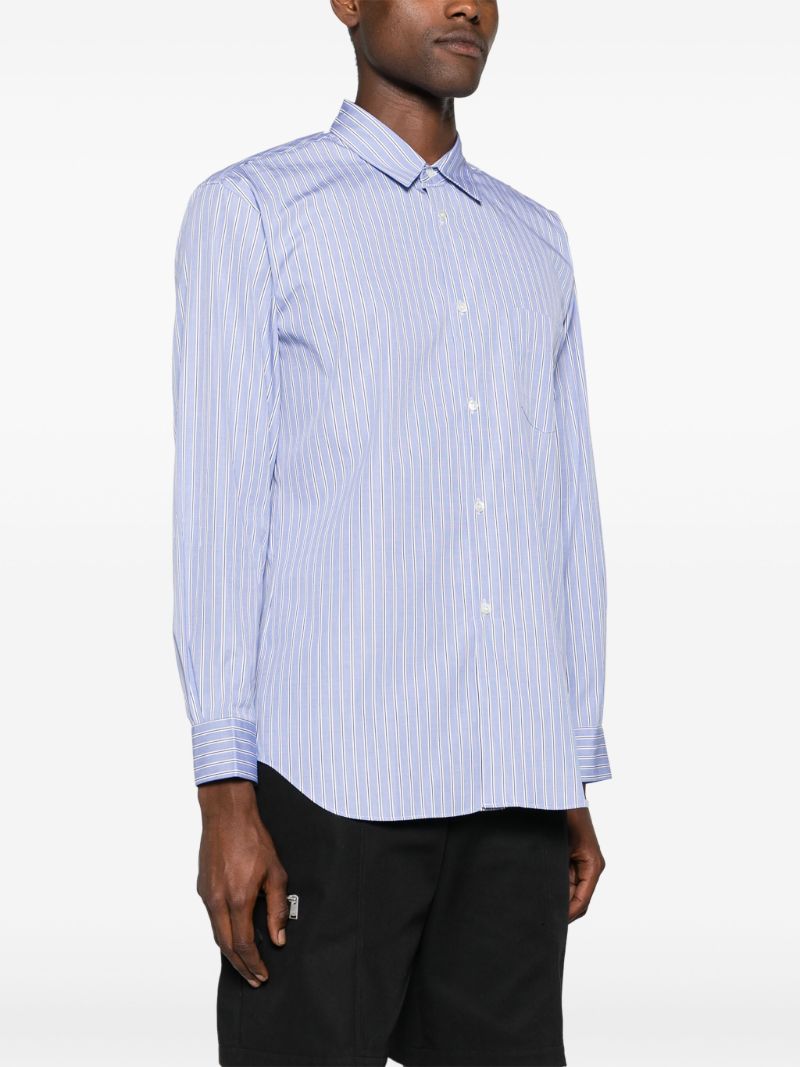 Blue Striped Cotton Shirt