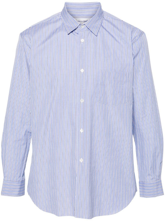 Blue Striped Cotton Shirt