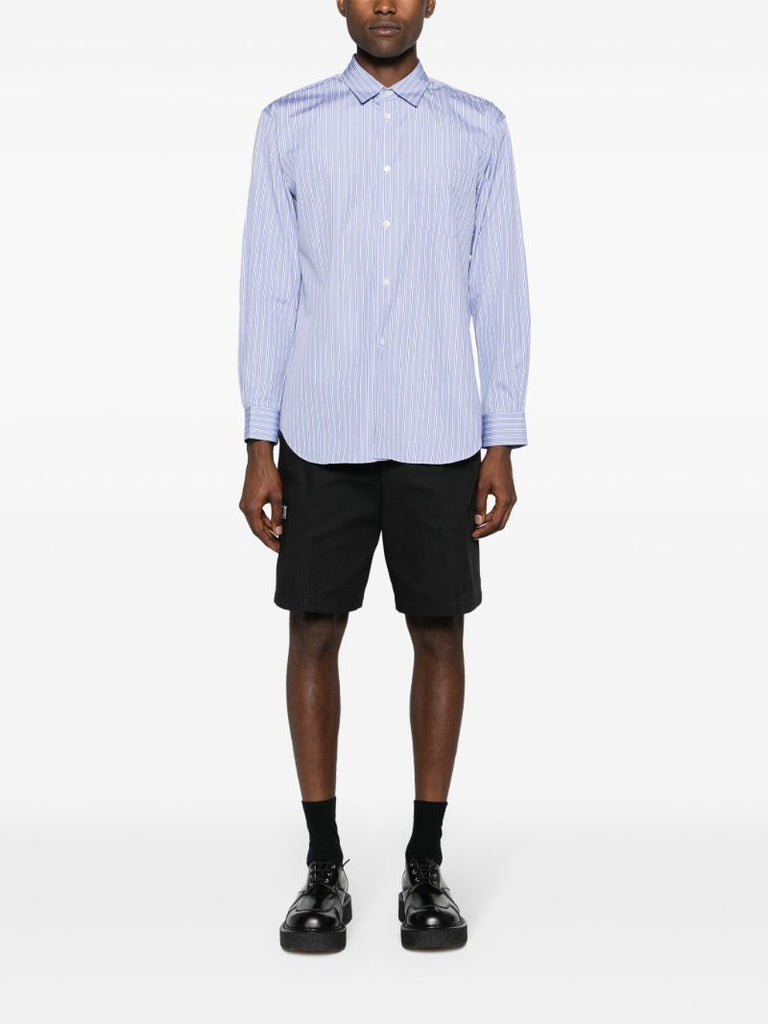 Blue Striped Cotton Shirt