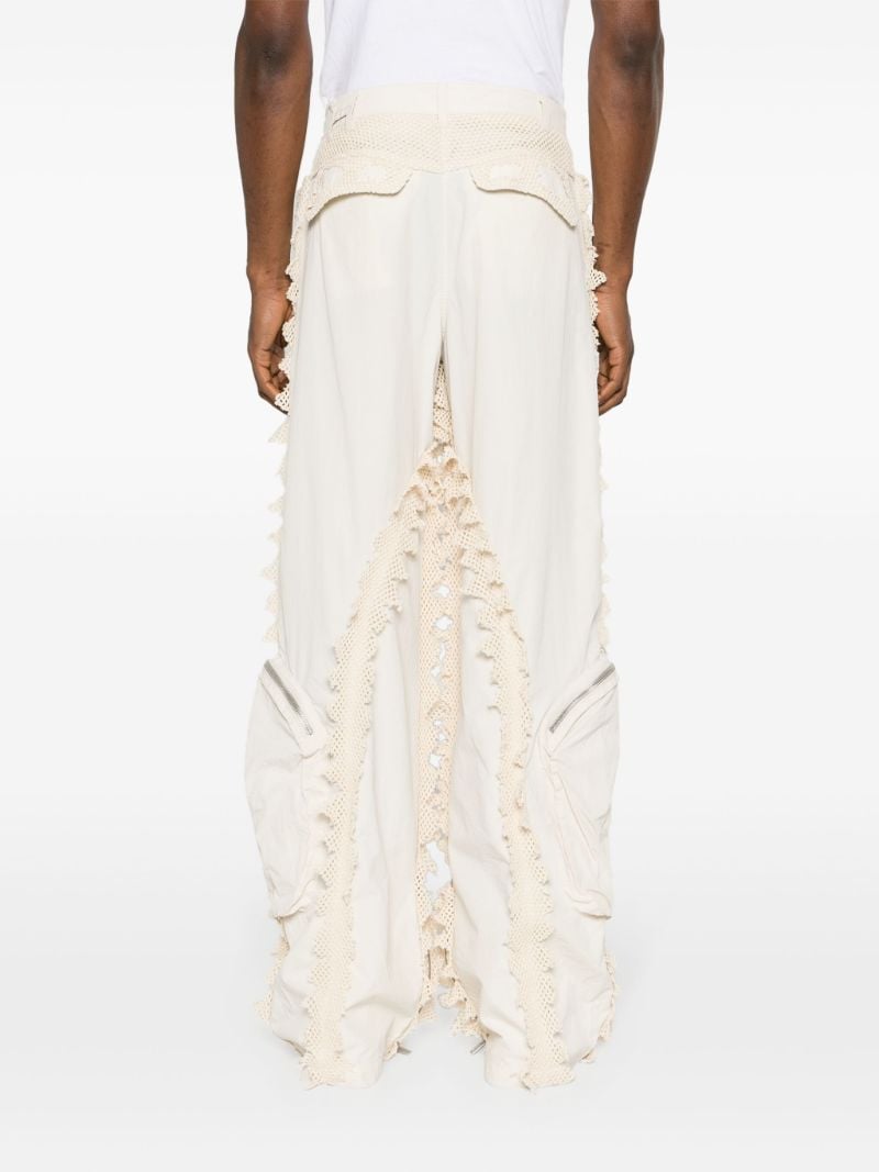 Neutral Spherical Trimmed Cargo Trousers