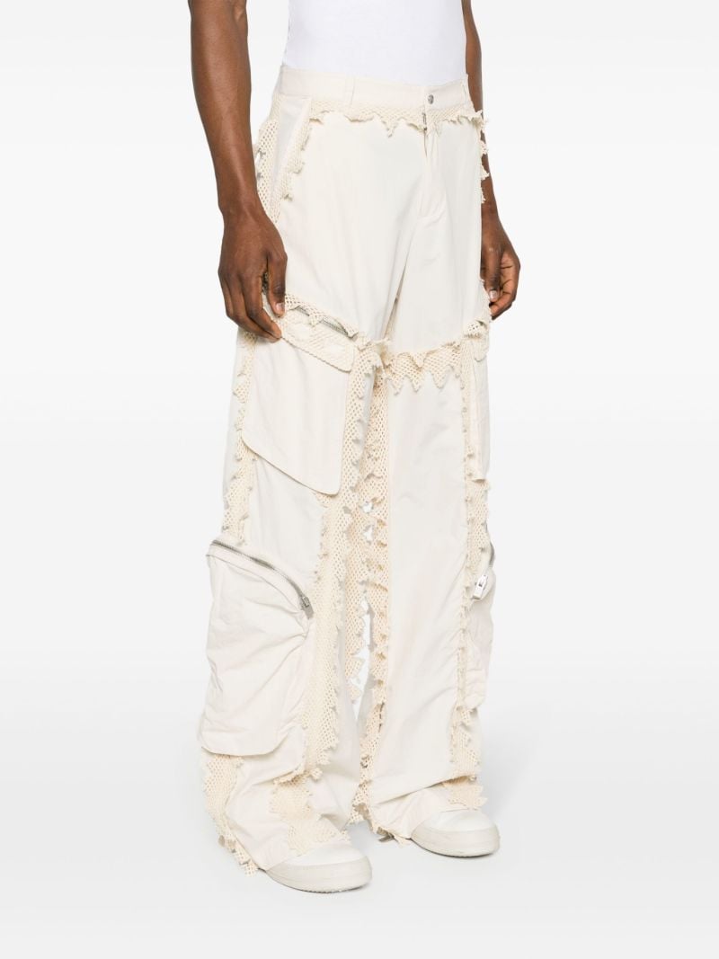 Neutral Spherical Trimmed Cargo Trousers