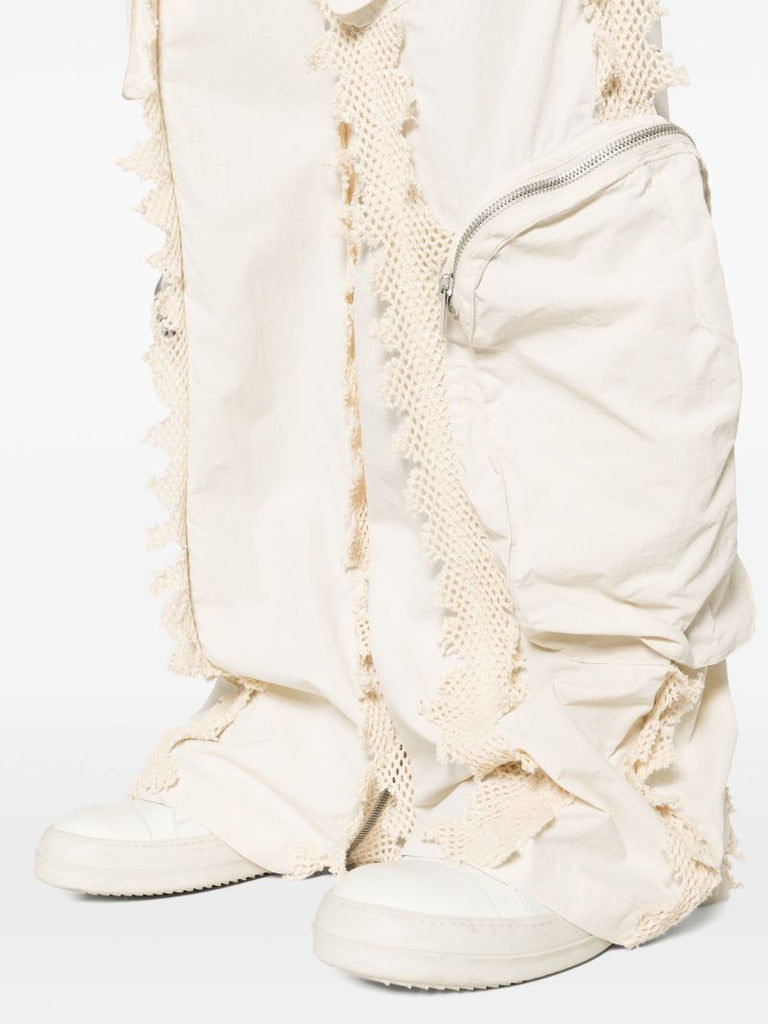Neutral Spherical Trimmed Cargo Trousers