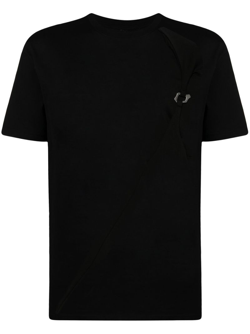 Black Morphed Carabiner Cotton T-shirt