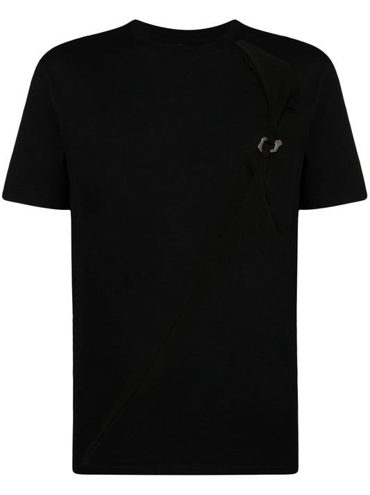 Black Morphed Carabiner Cotton T-shirt