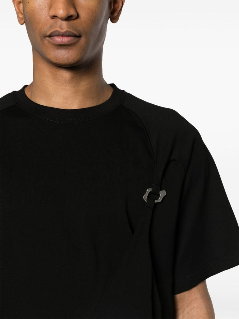 Black Morphed Carabiner Cotton T-shirt