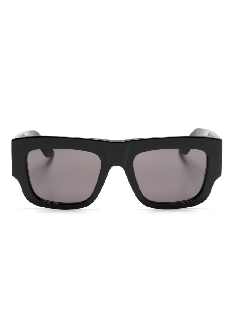 Black Bold Square-frame Sunglasses