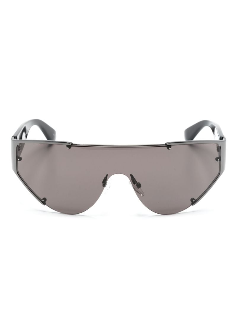 Black the Grip Shield-frame Sunglasses