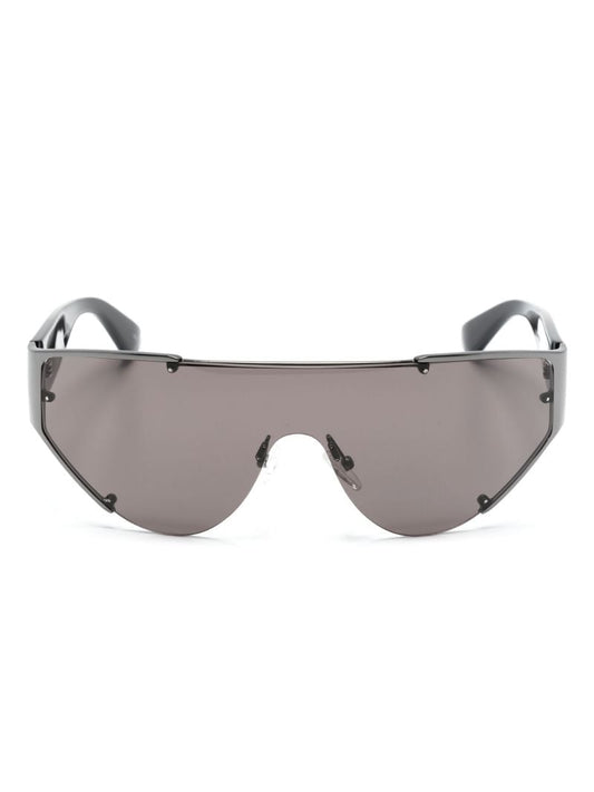 Black the Grip Shield-frame Sunglasses