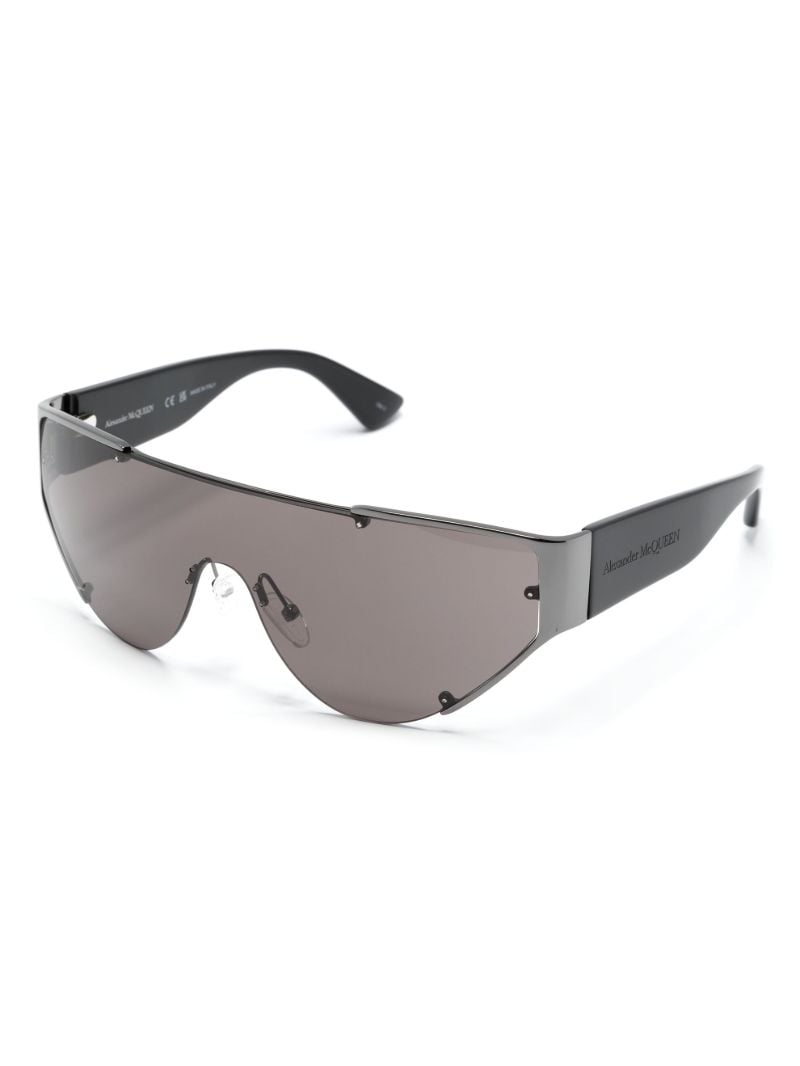 Black the Grip Shield-frame Sunglasses