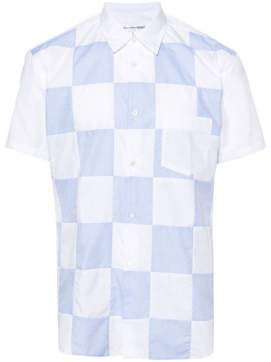 White Checked Cotton Shirt