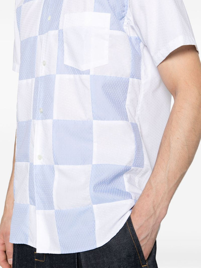 White Checked Cotton Shirt