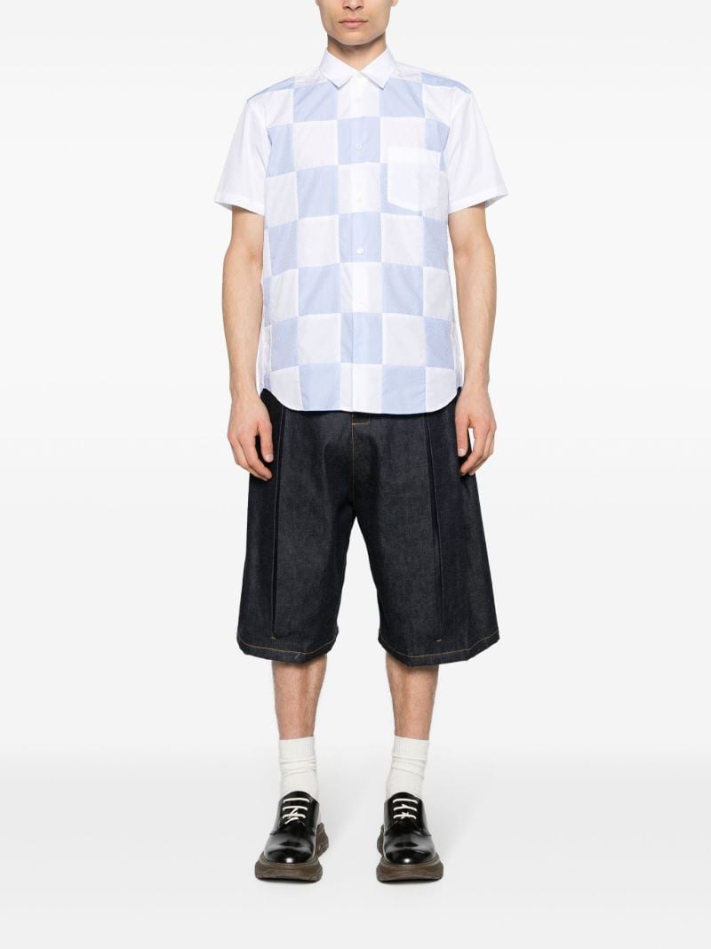 White Checked Cotton Shirt