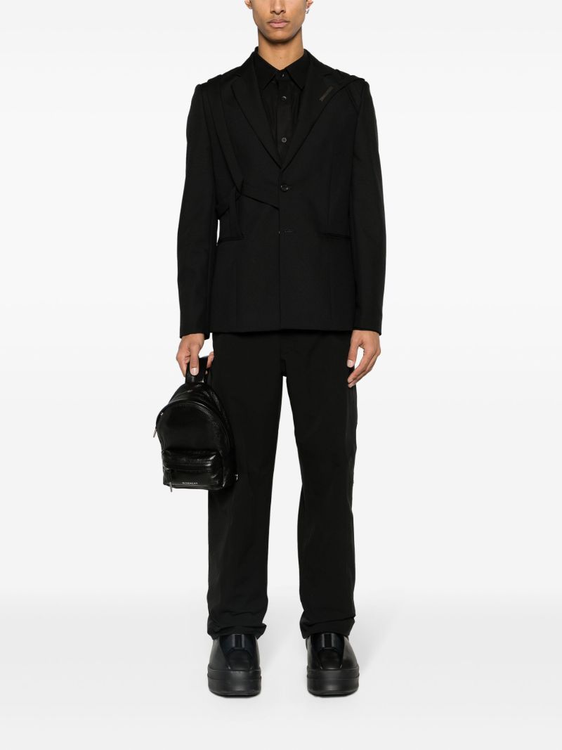 Black Equilibrium Single-breasted Virgin Wool Blazer