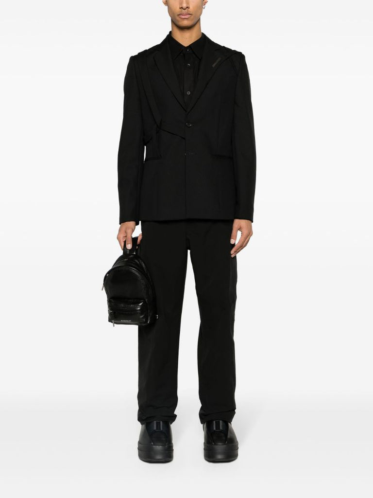 Black Equilibrium Single-breasted Virgin Wool Blazer
