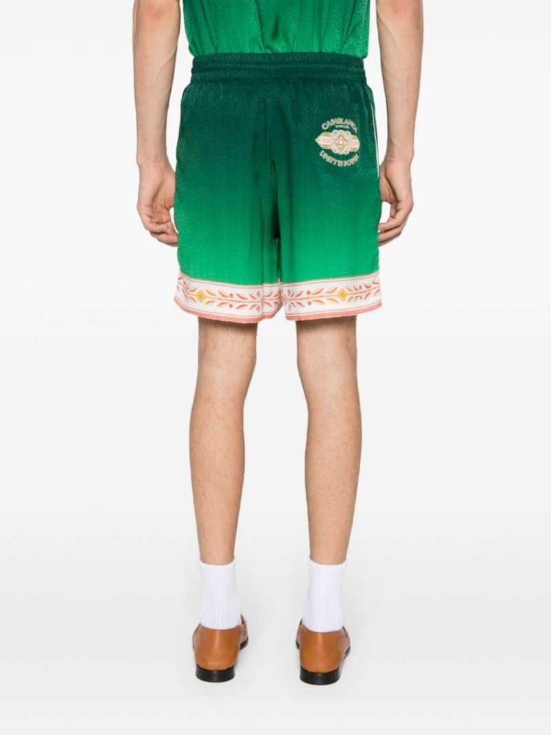 Green Unity Is Power Silk Shorts