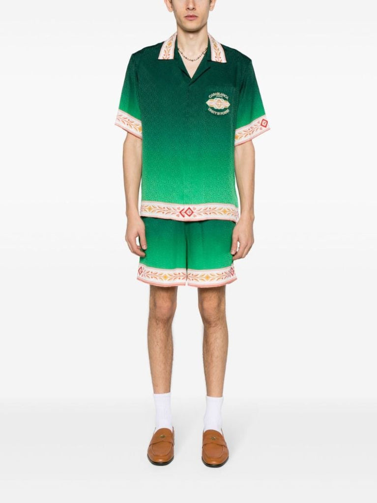 Green Unity Is Power Silk Shorts