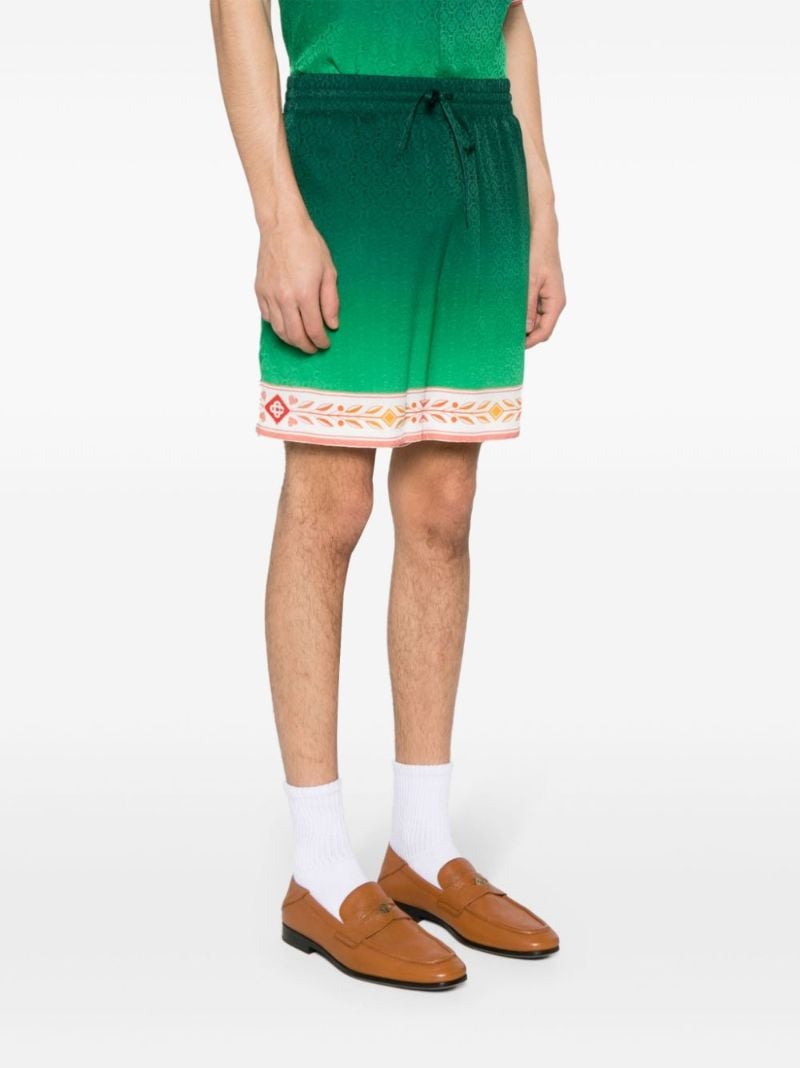 Green Unity Is Power Silk Shorts