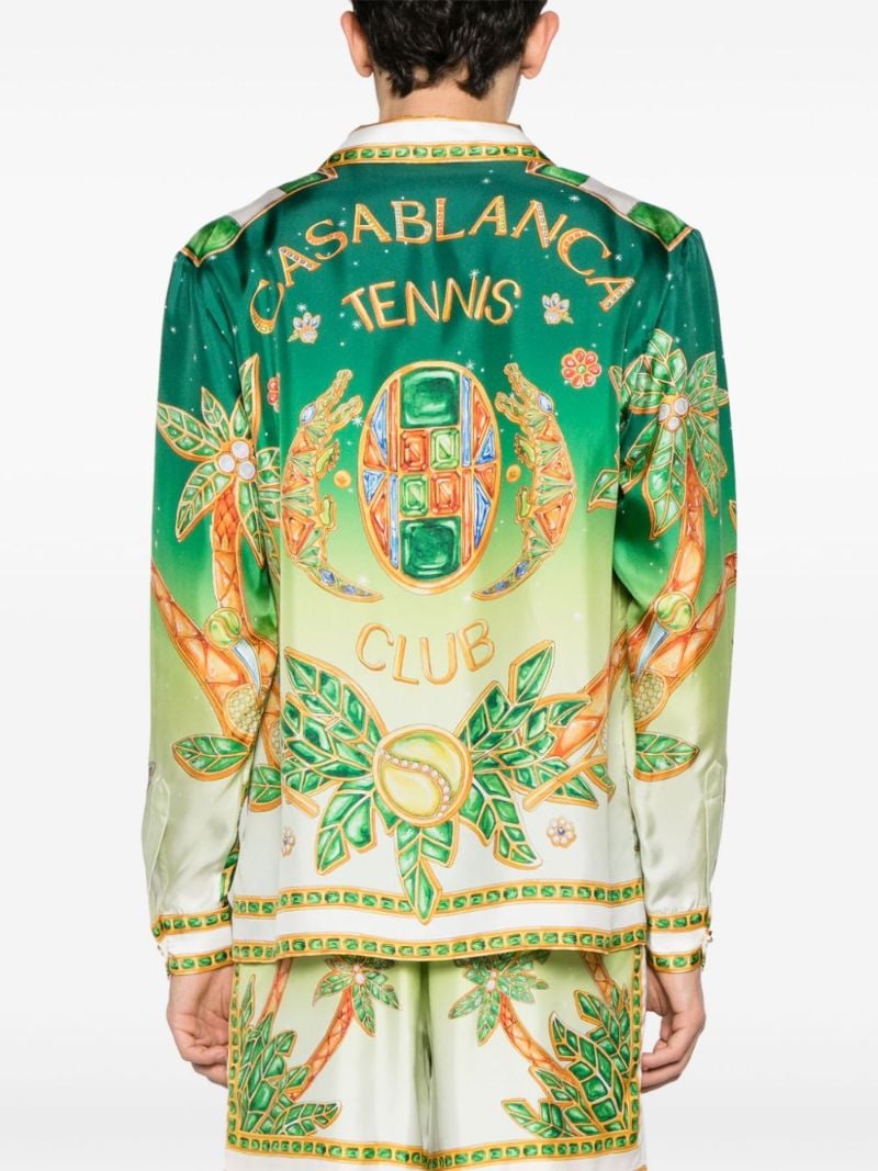 Green Joyaux D'afrique Silk Shirt