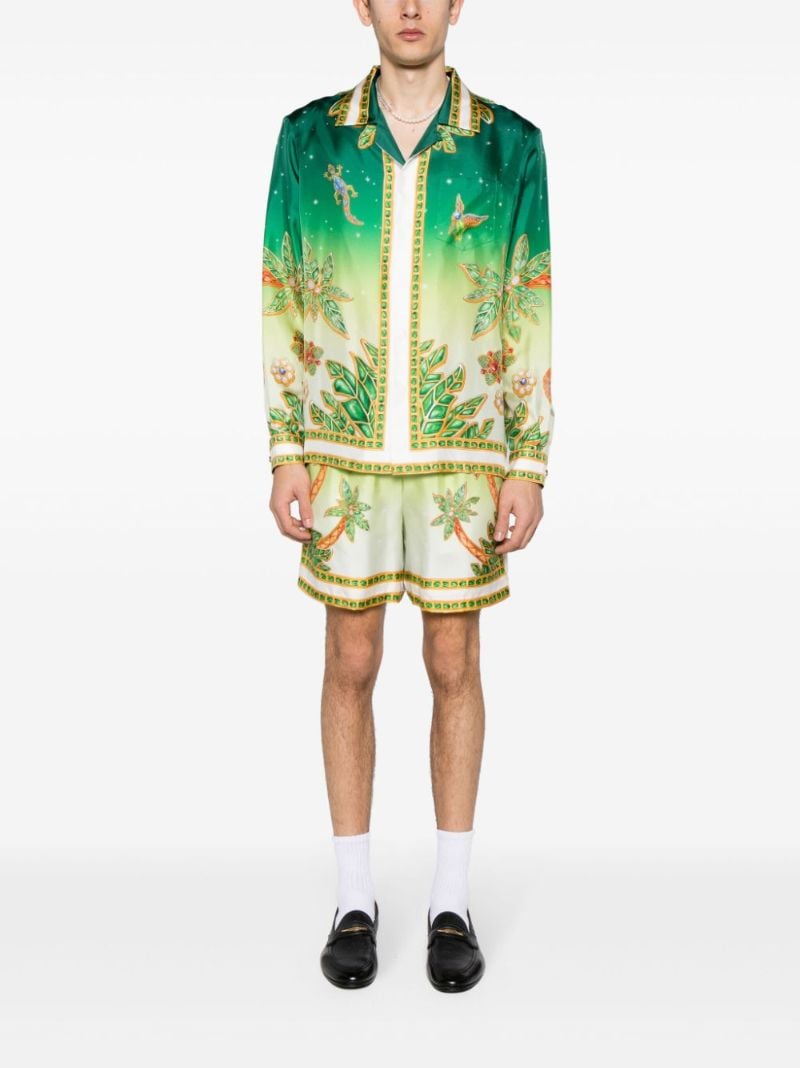 Green Joyaux D'afrique Silk Shirt