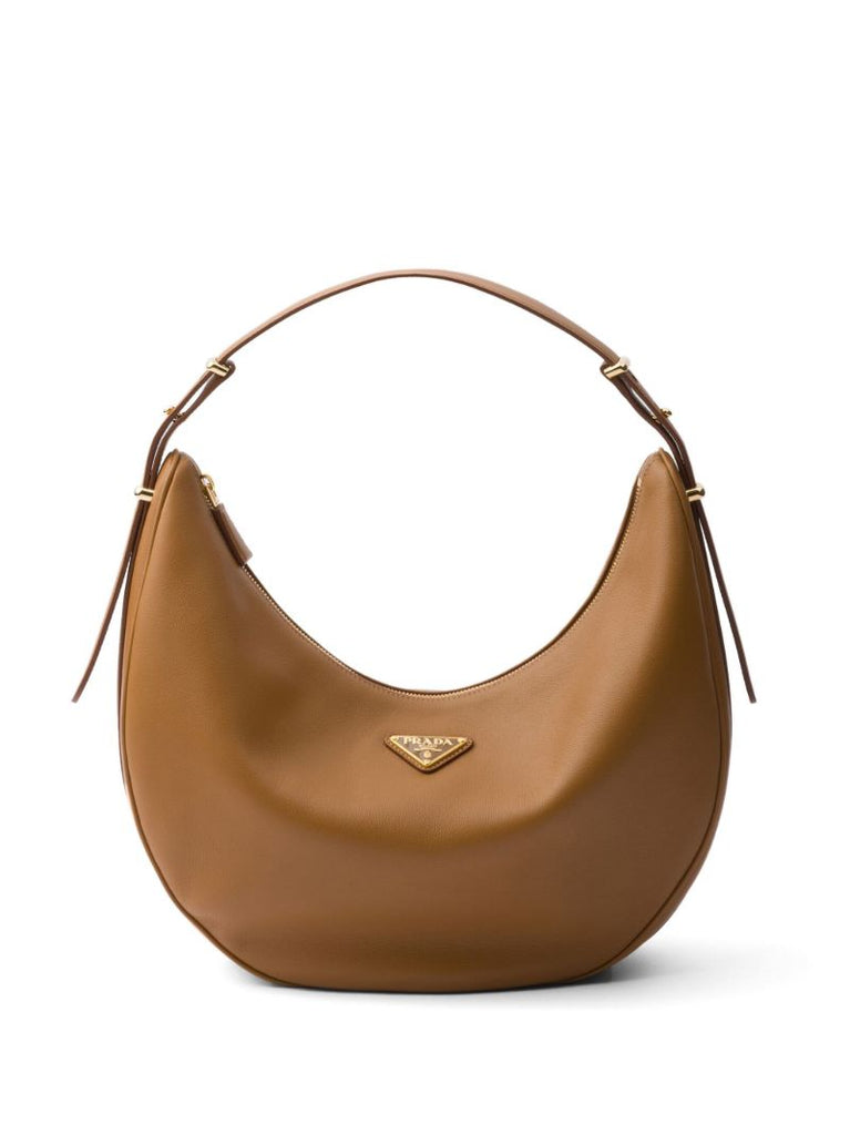 Brown ArquÃ_x0083_Â© Large Leather Shoulder Bag