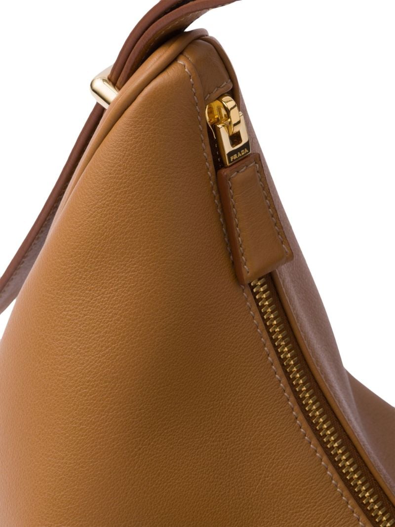 Brown ArquÃ_x0083_Â© Large Leather Shoulder Bag
