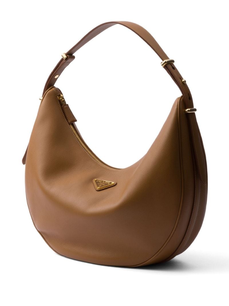 Brown ArquÃ_x0083_Â© Large Leather Shoulder Bag