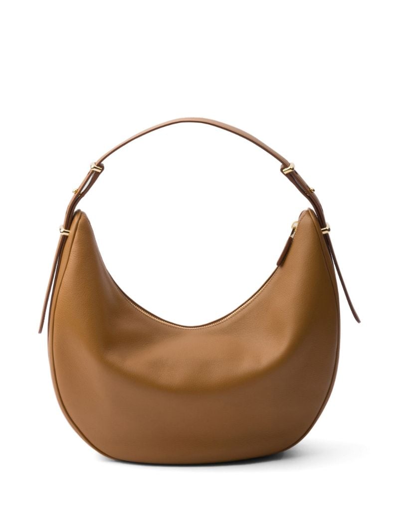 Brown ArquÃ_x0083_Â© Large Leather Shoulder Bag