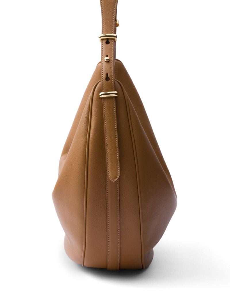 Brown ArquÃ_x0083_Â© Large Leather Shoulder Bag