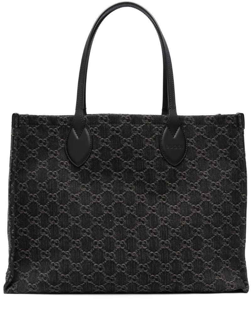 Black Ophidia Large Gg Supreme Tote Bag