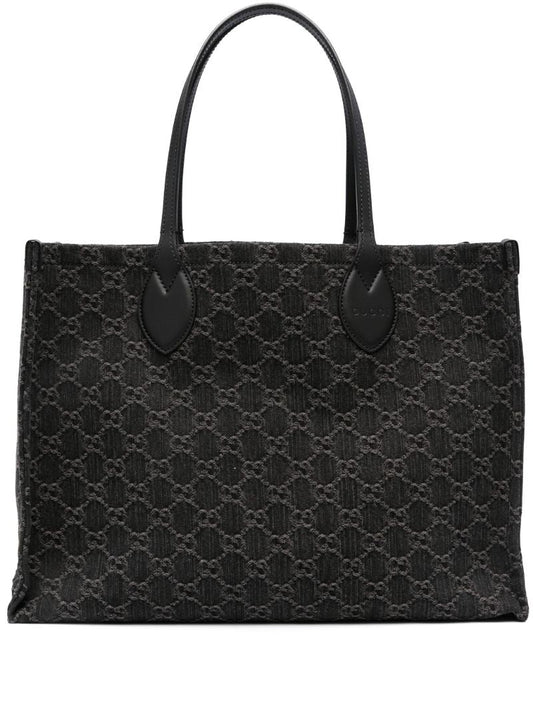 Black Ophidia Large Gg Supreme Tote Bag