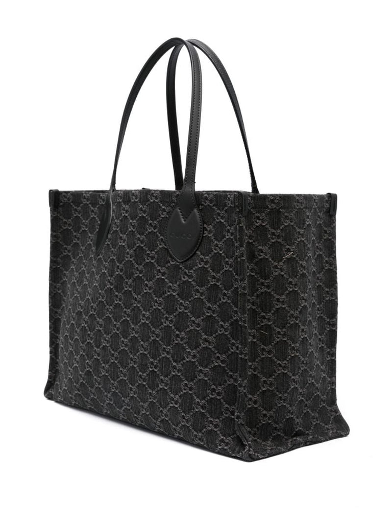 Black Ophidia Large Gg Supreme Tote Bag