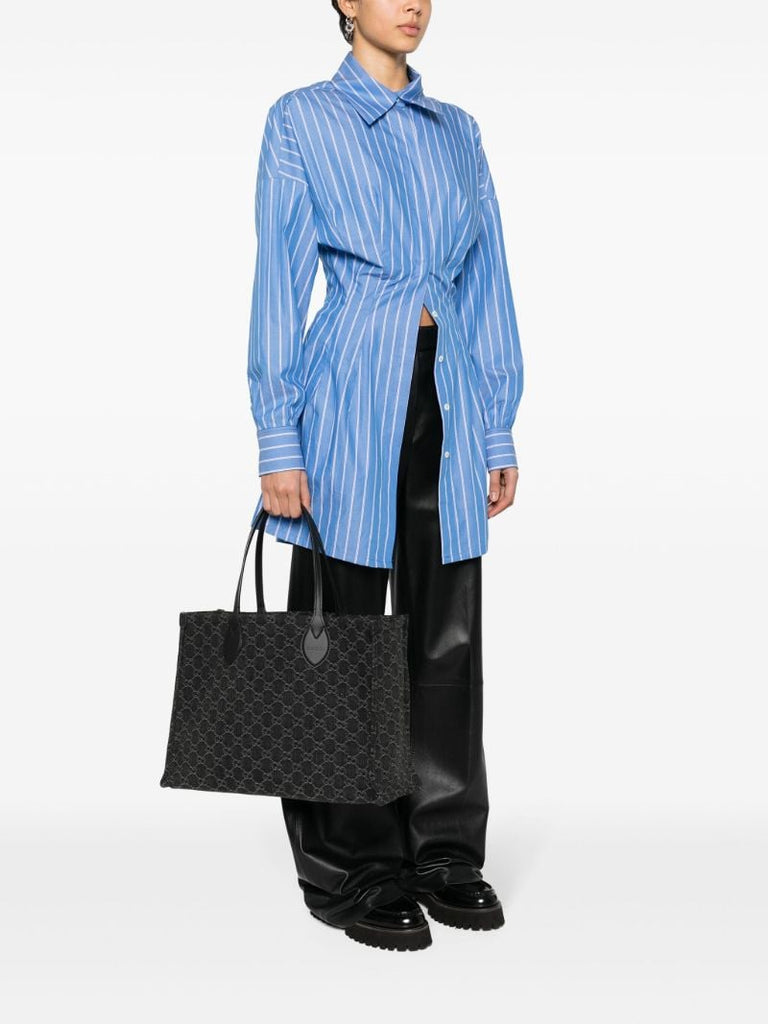 Black Ophidia Large Gg Supreme Tote Bag